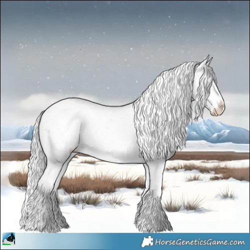 Horse Color:Chocolate Silver Brown Chinchilla Onyx Sabino 