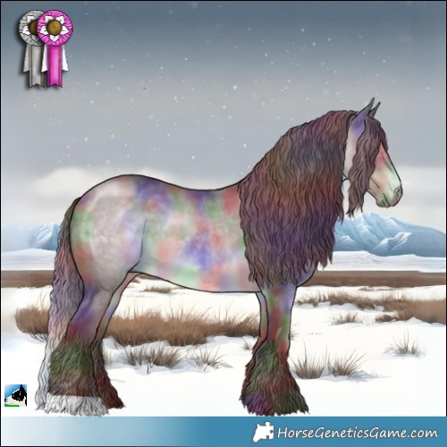 Horse Color:Nacre Chocolate Brown Chinchilla 