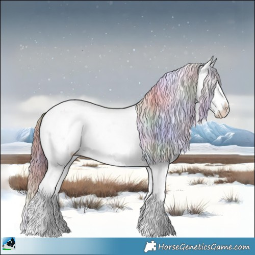 Horse Color:Nacre Red Dun Sabino Rabicano 