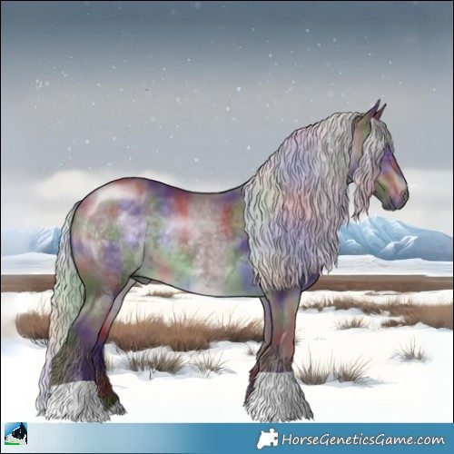 Horse Color:Nacre Chocolate Silver Brown Chinchilla 