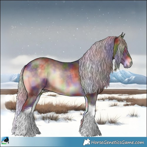 Horse Color:Nacre Chocolate Silver Brown Onyx Tobiano 