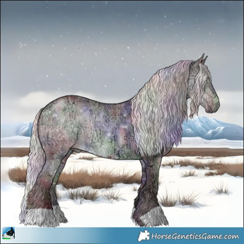 Horse Color:Nacre Chocolate Silver Brown Chinchilla Ice 