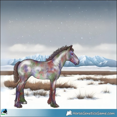 Horse Color:Nacre Chocolate Brown Chinchilla 