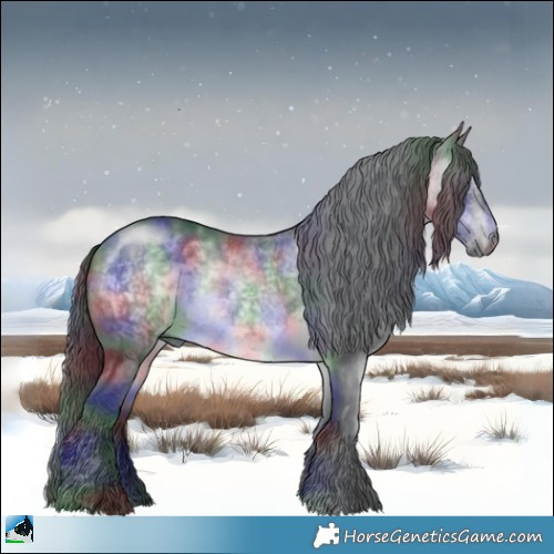 Horse Color:Nacre Brown Chinchilla 