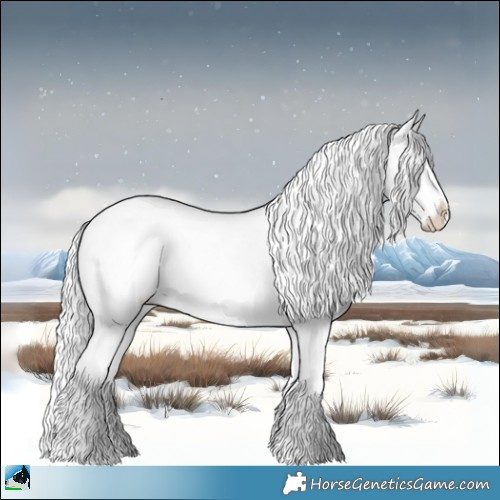Horse Color:Liver Red Dun Chinchilla Onyx Sabino Rabicano 
