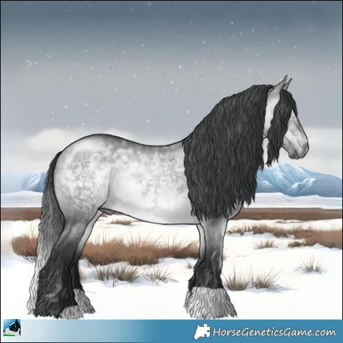 Horse Color:Brown Chinchilla Dun Rabicano 