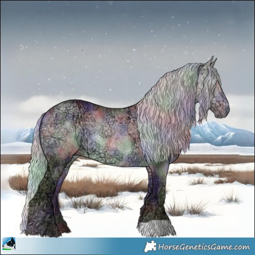 Horse Color:Nacre Chocolate Silver Brown Chinchilla Ice 