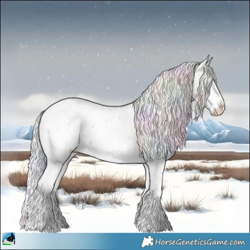 Horse Color:Nacre Chocolate Silver Brown Chinchilla Ice Onyx Sabino 