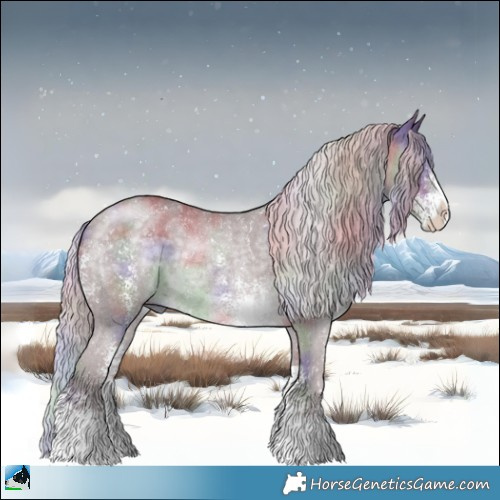 Horse Color:Nacre Chocolate Silver Black Chinchilla Sabino Rabicano 