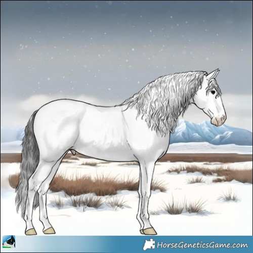 Horse Color:Blue Onyx Ice Sabino Appaloosa 
