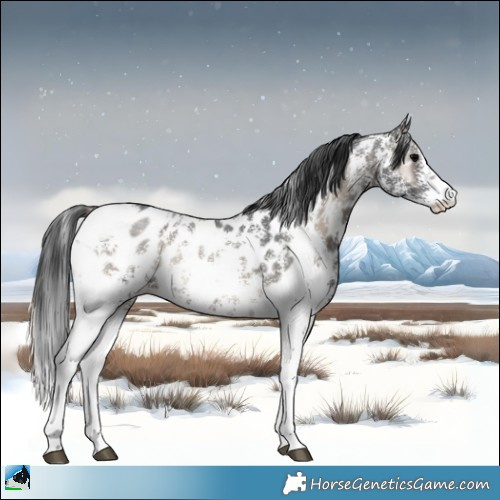 Horse Color:Blue Onyx Sabino Appaloosa Rabicano 