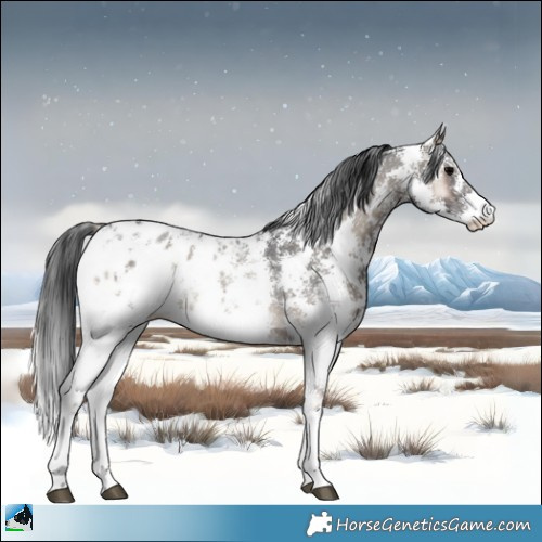 Horse Color:Blue Onyx Sabino Appaloosa Rabicano 