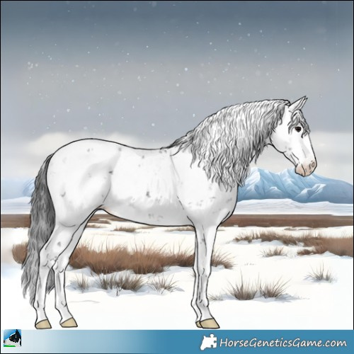 Horse Color:Black Ice Sabino Appaloosa Rabicano 
