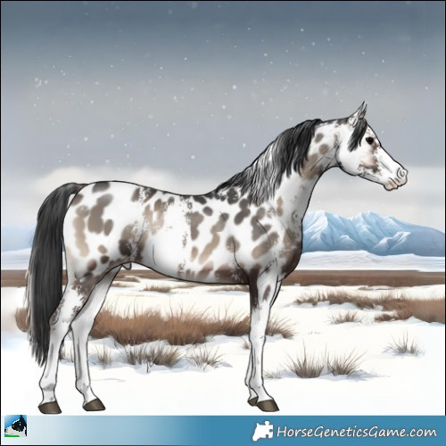 Horse Color:Blue Onyx Sabino Appaloosa Rabicano 