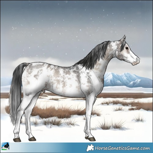 Horse Color:Blue Onyx Sabino Appaloosa Rabicano 