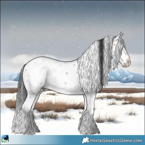 Horse Color:Brown Dun Mushroom Sabino Splash Rabicano 