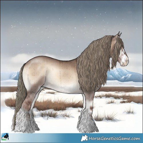 Horse Color:Liver Red Dun Onyx Mushroom Sabino Rabicano Brindle 