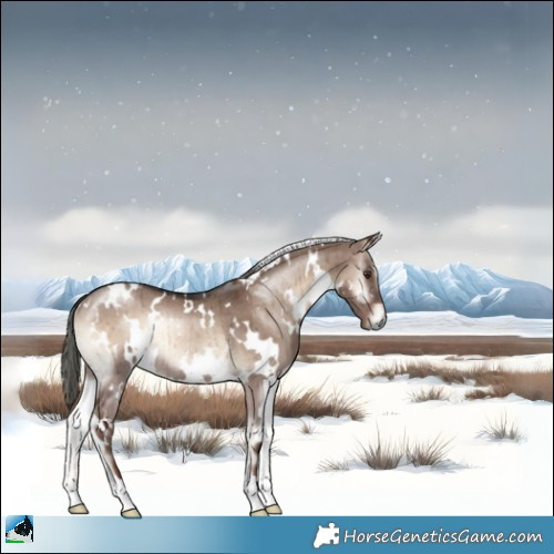 Horse Color:White Spotted Liver Red Dun Onyx Mushroom Rabicano Brindle 