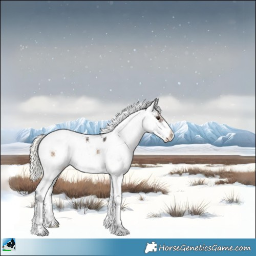 Horse Color:Liver Red Onyx Mushroom Sabino Rabicano Brindle 