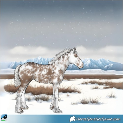 Horse Color:Liver Red Dun Mushroom Sabino 