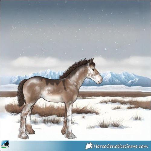 Horse Color:Liver Red Dun Sabino Rabicano 