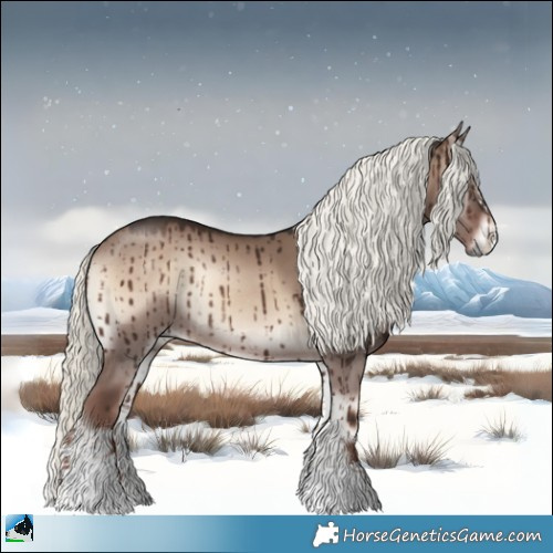 Horse Color:Liver Red Dun Onyx Mushroom Sabino Rabicano Brindle