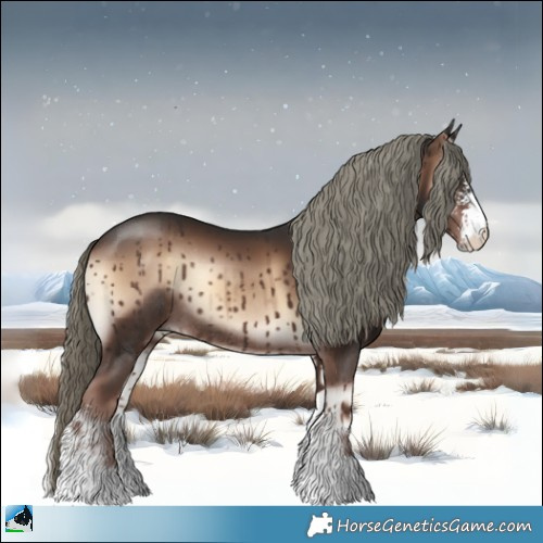 Horse Color:Liver Red Onyx Mushroom Sabino Rabicano 