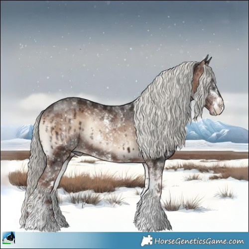 Horse Color:Liver Red Onyx Mushroom Sabino Rabicano 