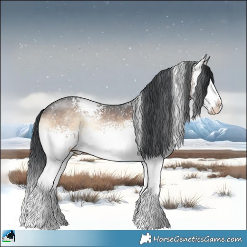 Horse Color:White Spotted Brown Onyx Sabino Rabicano 