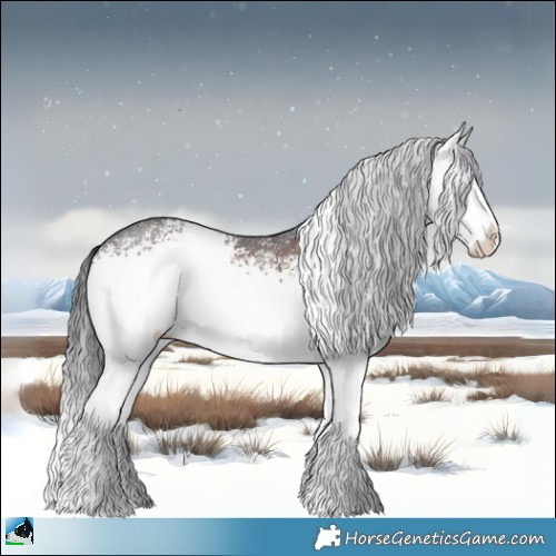 Horse Color:White Spotted Brown Sabino Rabicano 