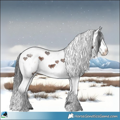 Horse Color:Brown Sabino Rabicano 