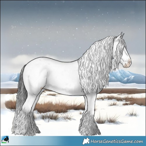 Horse Color:Brown Ice Onyx Sabino 