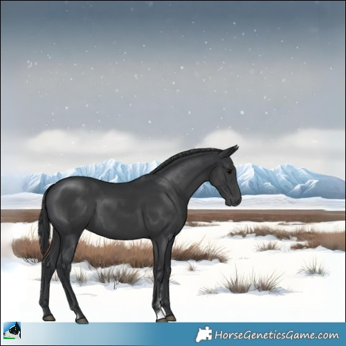 Horse Color:Black Sabino 