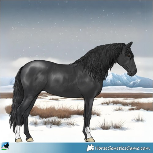 Horse Color:Black Mushroom 