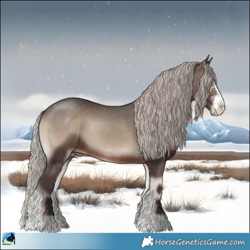 Horse Color:Silver Blue Onyx Sabino 