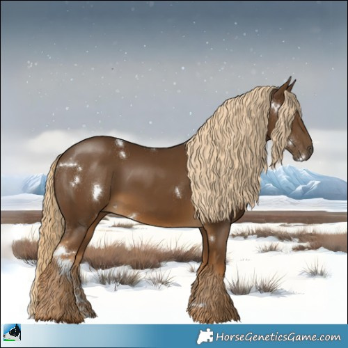 Horse Color:White Spotted Chocolate Palomino Rabicano 