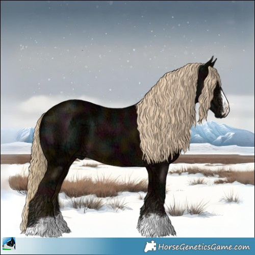 Horse Color:Midnight Chocolate Palomino Ice 