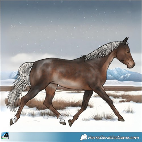 Horse Color:Liver Chestnut Mushroom Rabicano 