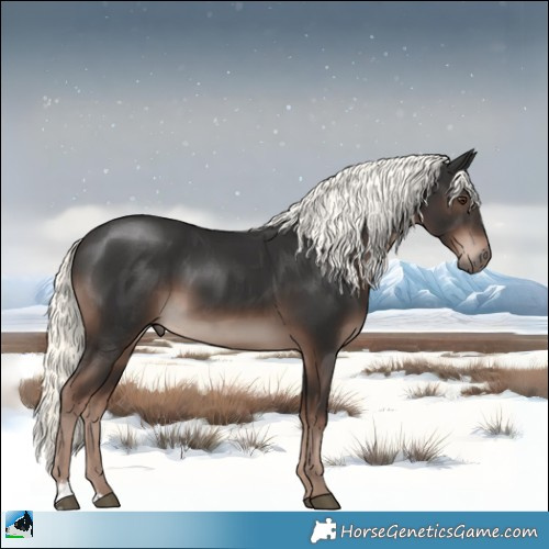 Horse Color:Liver Chestnut Mushroom Sabino 