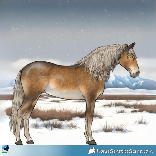 Horse Color:Chocolate Palomino Mushroom 