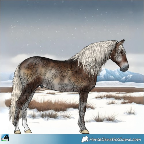 Horse Color:Gray Liver Red Onyx Ice Mushroom 