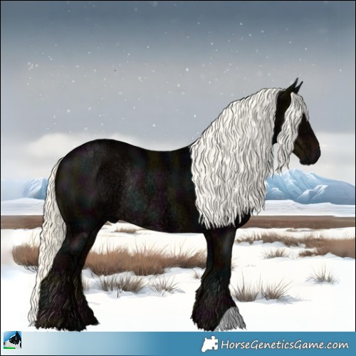 Horse Color:Midnight Liver Chestnut Ice Mushroom Rabicano 