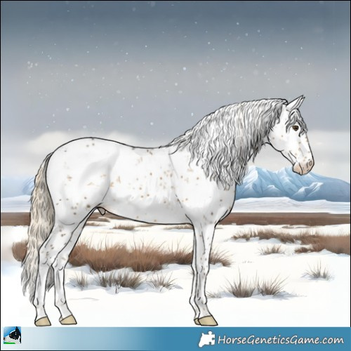 Horse Color:Chocolate Palomino Mushroom Sabino 