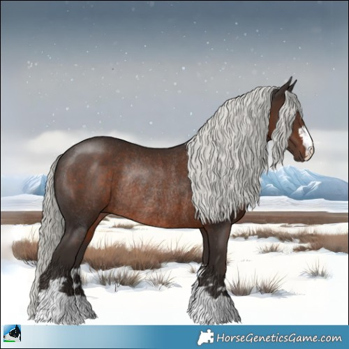 Horse Color:Liver Chestnut Mushroom Rabicano 