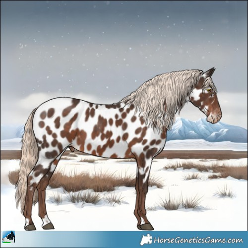 Horse Color:Liver Chestnut Mushroom Appaloosa 