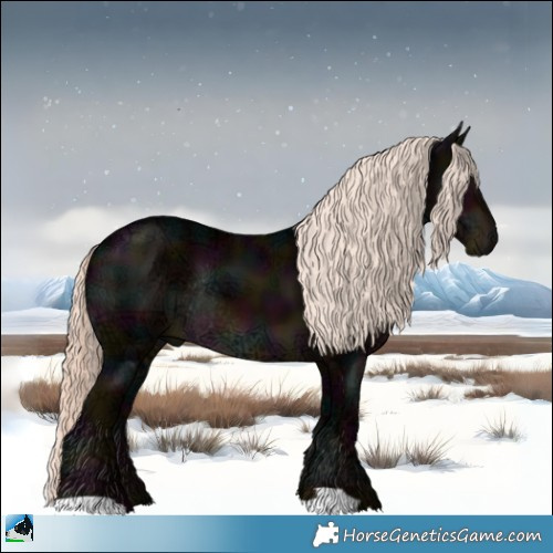 Horse Color:Midnight Liver Chestnut Ice Mushroom Rabicano 