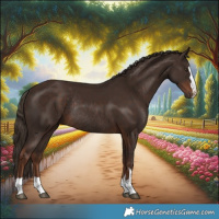 Horse Color:Liver Chestnut Rabicano