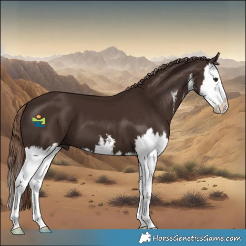 Horse Color:White Spotted Liver Chestnut Splash 