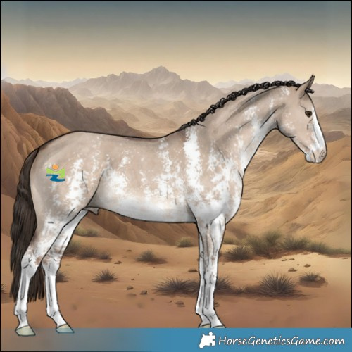 Horse Color:Liver Red Dun Sabino 