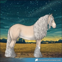 Horse Color:Cremello Tobiano 